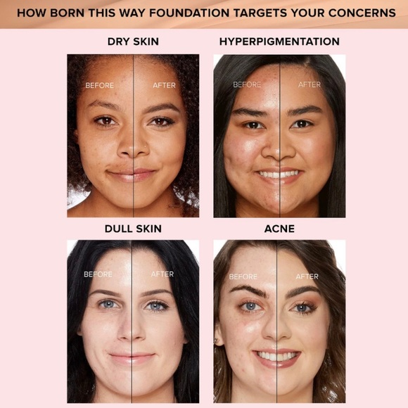 TOO FACED Born This Way Undetectable Foundation NUDE - Picture 4 of 14